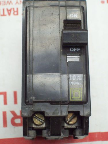 Square d qo235 breaker 2 pole/ 35 amp / 120/240 vac used for sale