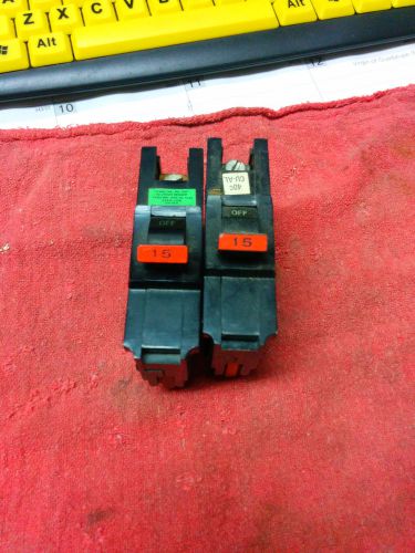 Federal pacific 15 amp  stab lok 1-pole circuit breaker ,lot of 2 pcs for sale