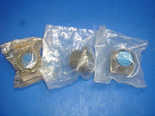 New, lot of 3, amphenol connector 97-3102a-24, new in factory packaging for sale