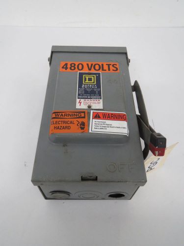 SQUARE D SAFETY 30A AMP 600V-AC 3P NON-FUSIBLE DISCONNECT SWITCH B428522