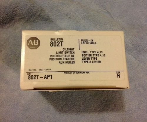 New!! Allen Bradley 802T-AP1 Ser H Oil Tight Limit Switch