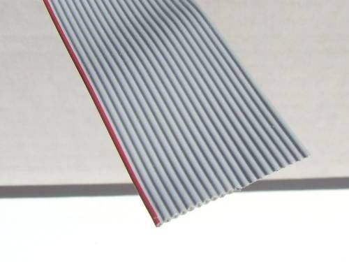 Flat ribbon cable. 20 conductor, 28ga, 300V by the ft.
