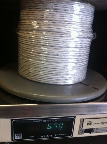 210&#039; JUDD WIRE M27500-20SP2S23 2Conductors 20AWG Silver Plated Copper White 600V