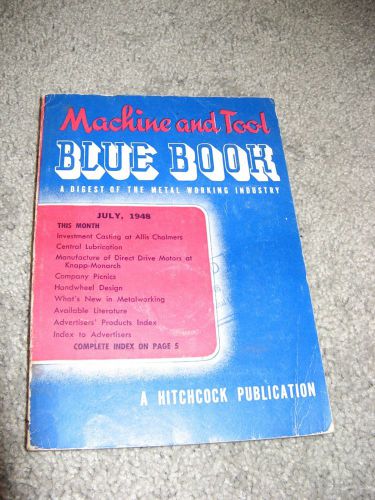 1948 HITCHCOCKS MACHINE AND TOOL BLUE BOOK