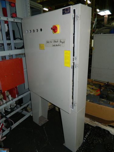 Saginaw control electrical enclosure cabinet, 42&#034;x36&#034;x8&#034; d w/ disconnect, used for sale