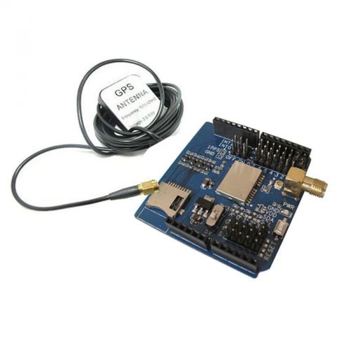 Gps shield module board v2.1 eb-5365 sd interface w/ antenna for arduino for sale