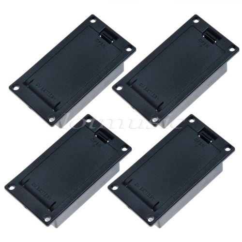 4pcs battery holder/case/box for active guitar bass pickups no terminal screws for sale