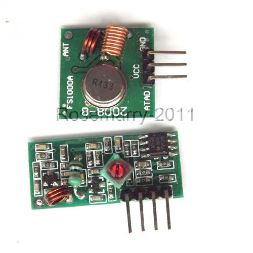 433mhz rf transmitter and receiver module alarm set for arduino/arm/mcu wl for sale
