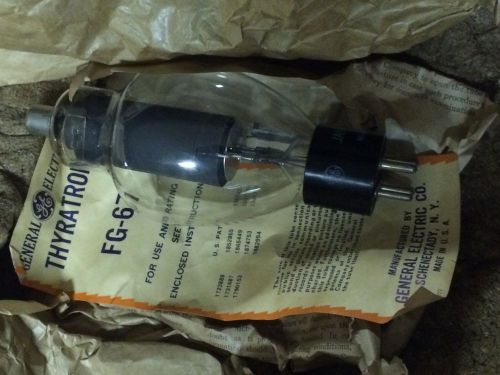 TWO General Electric JAN-CG-FG-67 electron tube U.S ARMY-U.S NAVY WWII TESTED G