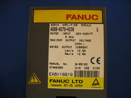 FANUC SERVO AMP MOD A06B-6079-H206 w/ 6M WARRANTY CORE CREDIT AVAILABLE