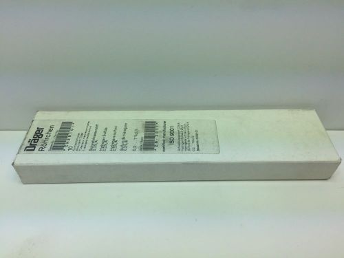 (10) sealed new! drager short term tubes ch28101 hydrogen sulfide 0,2%/a for sale