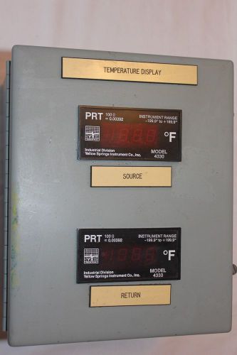 Used Type 12 Enclosure Yellow Springs Temperature Controller 4330 YSI Indicator