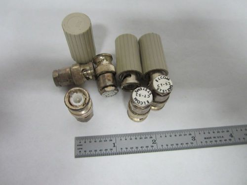 LOT 8 EA BNC TERMINATIONS 50 OHMS CONNECTOR RF FREQUENCY AS IS  BIN#L6-19