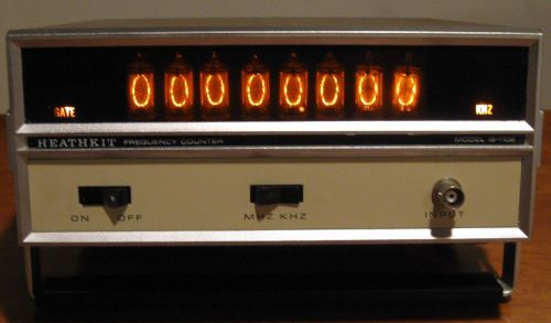 Heathkit ib-1102 frequency counter 120 mhz, nixie tubes for sale
