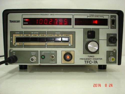 Vintage Texscan tuned frequency counter TFC-7A for cable TV or HAM