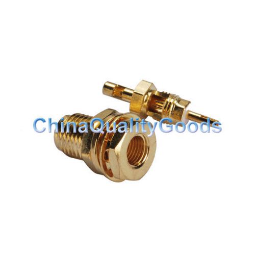 10x sma solder female bulkhead connector for 1.13mm cable for sale
