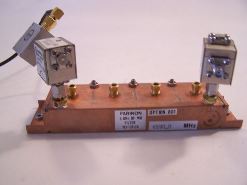 HARRIS FARINON FILTER;   6 GHz  RF  WG, # 081-109126, USED
