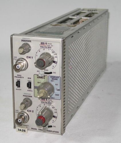 Tektronix 7a26 dual trace amplifier oscilloscope plug-ins for sale