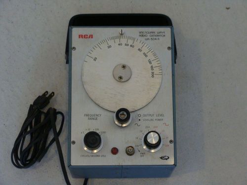 RCA Sine/Square Wave Audio Generator WA-504A