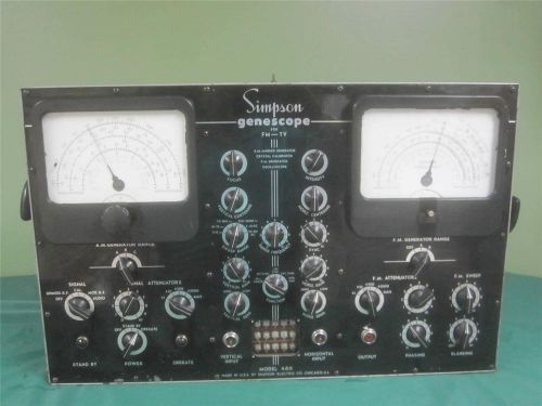 1951 Simpson Electric Co.TV-FM Genescope 480