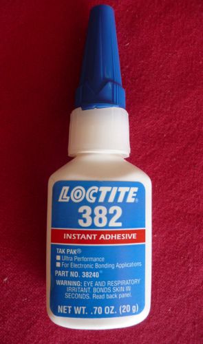 Loctite 382 tak pak #38240 .70 oz bottle (20 g) for electronic applications for sale