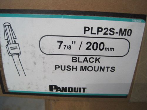 1000 panduit  plp2s-mo 7.9&#034; tensile black nylon locking cable tie for sale