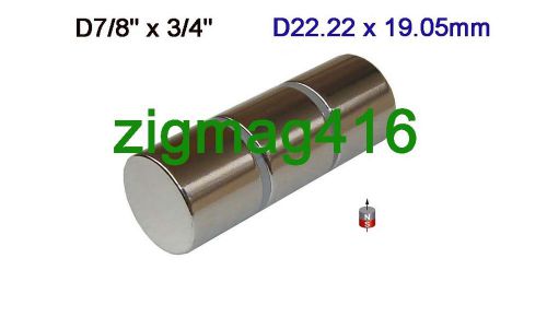 24 pcs of  Neodymium Cylinder Magnets 7/8&#034;dia x 3/4&#034;