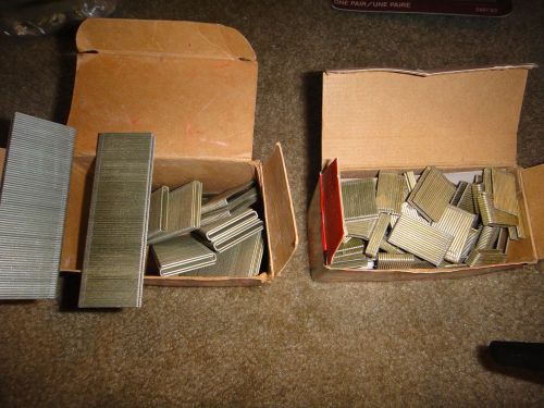 SENCO STAPLES, 2 BOXES MIXED LOTS AND SIZES