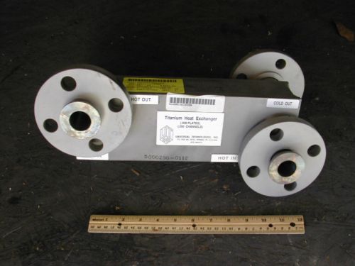 Heat exchanger,titanium housing, stainless flanges, new for sale