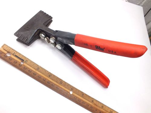 Wiss hs-1 hand seamer sheet metal bending tool - made in usa seemer hs1 for sale