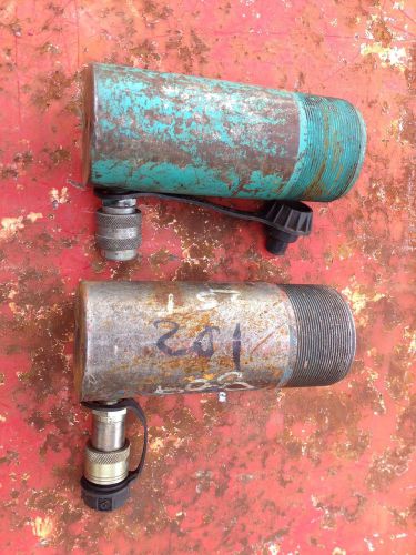 Two power team 20 ton hydraulic cylinder rams for sale
