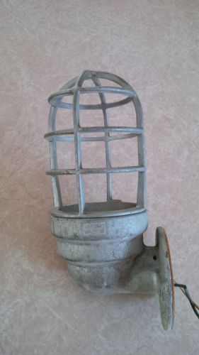 Vintage Crouse Hinds V 911 Explosion Proof Cage Industrial Steampunk Light Lamp