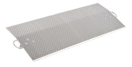 Dock Plate 60&#034; x 24&#034; Diamond Tread Plate With Handles 5,700lbs Cap 7&#034; Legs