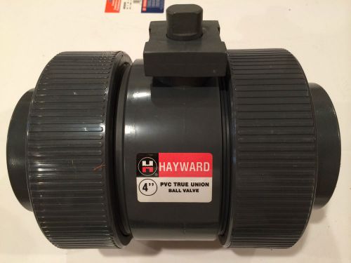 Hayward TB1400SACT 4&#034; PVC True Union Ball Valve Viton O-Rings New in Box
