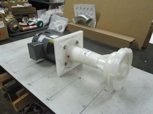 Pacer vertical poly sump pump cat #p-62-1258 2 hp 208-230/460v 1.5&#034; inlet (new) for sale