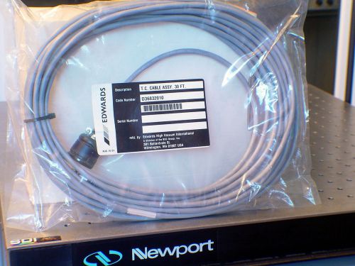 Edwards High Vacuum UHV Thermocouple 30ft. Cable D36832010 Conflat MDC MKS New