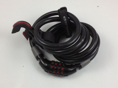 Kryptonite Brand ~ Steel Cable Combination Lock ~ 6 Foot Cable