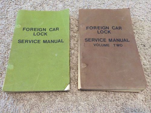 Foreign Car Lock Service Manual By Lock Technology Corp. Volumes 1 &amp; 2