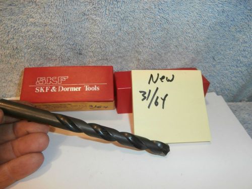 Machinists 12/27c buy now skf-dormer nos drills 31/64 for sale