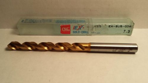 [new]  osg  #62573  7.30mm  hss 120 deg jobber drill,tin for sale
