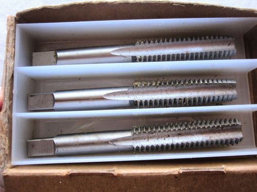 Greenfield hand tap set 1/2-13 nc lh ~ 3 taps ~ new old stock for sale