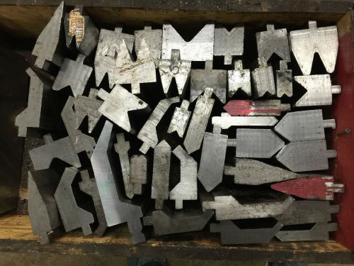 Press brake die tooling package 4 - ironworker lot - 5&#034; to 8&#034; long for sale