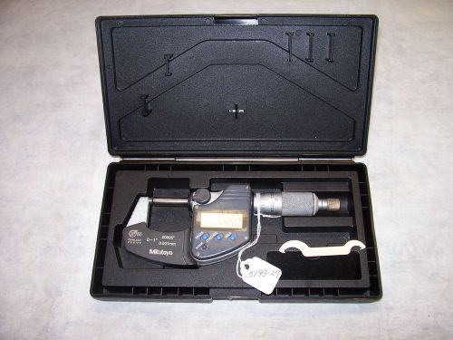 Micrometer, Mitutoyo Digimatic No. 293-340, 0 - 1&#034; (.00005&#034;) or (0.001mm), Japan