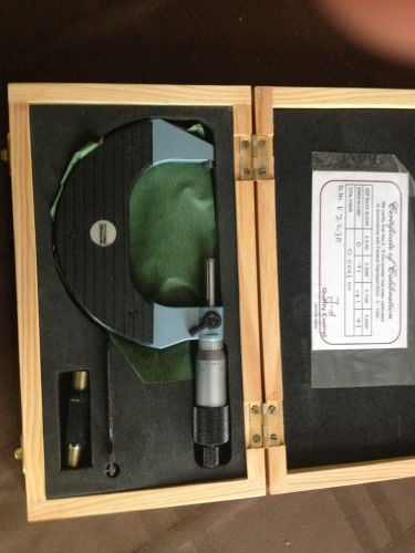 Brand New Fowler 2-3 Micrometers In Wood Box