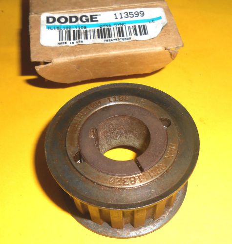 Dodge 113599 tl18l100-1108 dyna sync pulley 18 groove .375 pitch taper lock 7/8&#034; for sale