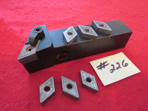 1 new 1-1/4&#034; rtw lathe tool holder with 7 firth sterling carbide inserts {226} for sale