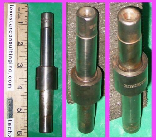 (1) rare union twist drill co., ls starrett co. arbor / adapter machinist tool for sale