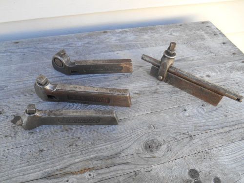 4 JH Williams Armstrong  Lathe Tool Holders Cut Off Tools 1-R 1L 2L 1/2  Bar