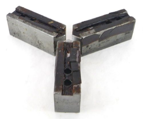 H&amp;R MFG &amp; SUPPLY 112-2.5-OP 1.5mm x 60 Serrated Point Soft Chuck Jaws Set of 3 Z