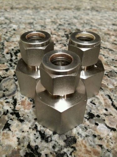 3 swagelok stainless steel fittings for sale